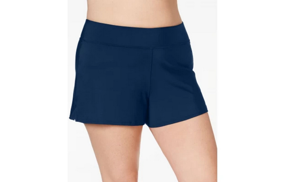 Swim Solutions Plus Size Swim Shorts Blue Size 16W